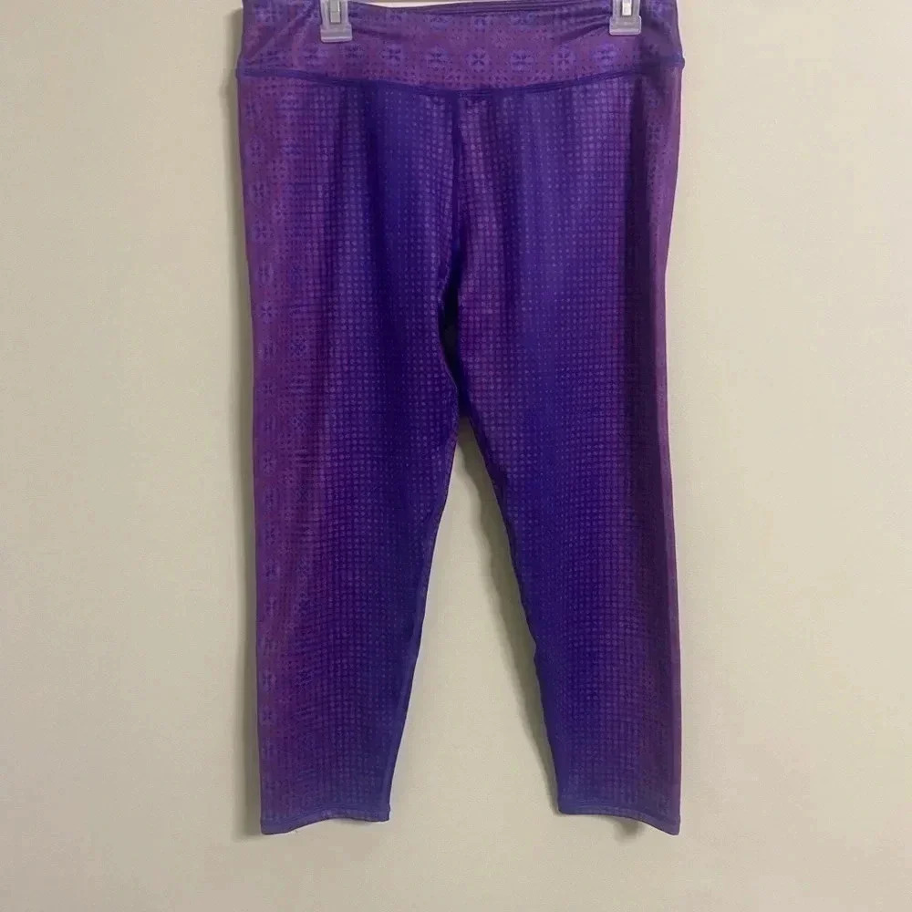 Prana Roxanne Printed Leggings Grapevine Bali Size XL Active Sport Running Pants - Picture 2 of 7